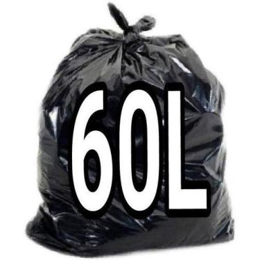 Imagem de Kit 10 Pacotes Com Saco De Lixo 60 Litros Preto 100 Unid - HIGIPACK