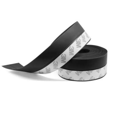 Imagem de Fita Veda Fresta Porta Preto 3m x 25mm Pivotante  - M3M