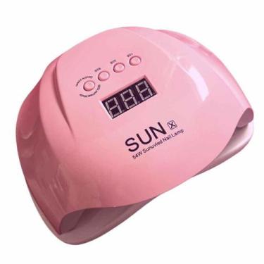 Imagem de Cabine LED UV SUN 54W 36 Leds Secagem Unhas Gel Bivolt Rosa - SUN X