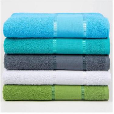 Imagem de Kit 3 Toalhas de Banho para Bordar Ponto Cruz 270 g/m2 - Felpuda Macia