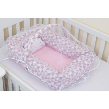 Imagem de Ninho Redutor Quadrado Com Mosquiteiro - Menino/Menina/ 3 PEÇAS - LALU