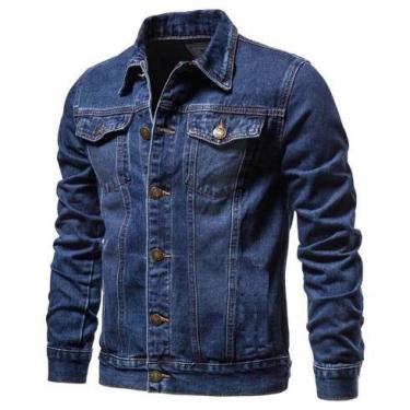 Imagem de Jaqueta Jeans Masculina Plus Size - La Rosaflor, Azul, G1