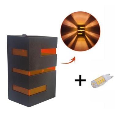 Imagem de 5 Arandelas Massuia Preta + 5 Lâmpadas - Escolha sua Lente Favorita - 