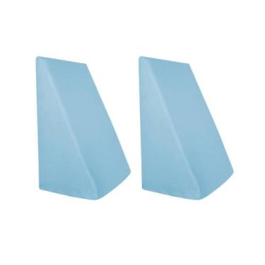 Imagem de Kit 2 Capas para Triângulo Malha 100% Algodão Azul Arrumadinho Enxovai