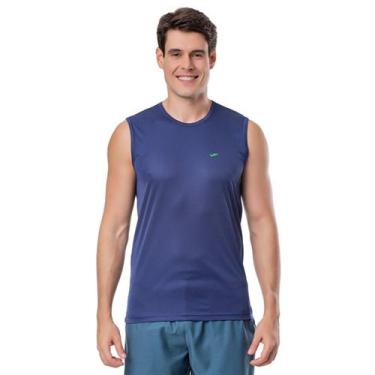 Imagem de Camiseta Regata Masculina Machão Elite P ao EG5 Plus Size, Marinho, P