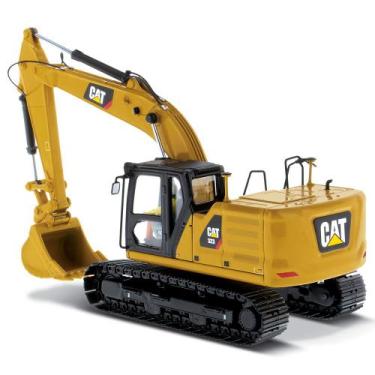 Imagem de Minitura 1/50 escavadeira hidráulica 323 diecast masters, Amarelo