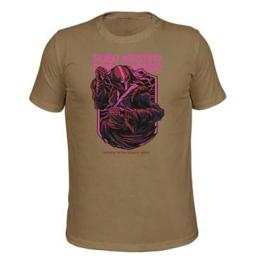 Imagem de Camiseta Plus Size Confortável Malha 30.1 Robo Master - Surprass, Bege