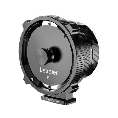 Imagem de Letrater Adaptador de montagem de lente PL-EOS R para lentes PL converte para câmeras Canon RF, por exemplo, câmeras EOS R, RF, R5, R6, C70, Komodo, preto fosco