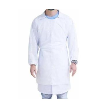 Imagem de Avental Descartável Tnt C/ Manga Longa 30gr - Kit 30 Unid - R3A MEDICA