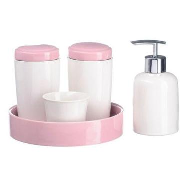 Imagem de Kit Higiene Quarto Bebê Infantil Bandeja Porta Algodão / 190 - PGB, Ro