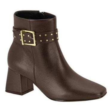 Imagem de Botas Feminina Vizzano Original Salto Grosso Bloco Fivela-Feminino