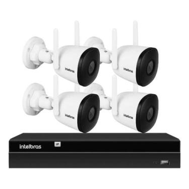 Imagem de Kit 4 Câmeras Wifi Im5 1080p + Nvr 4 Canais Intelbras
