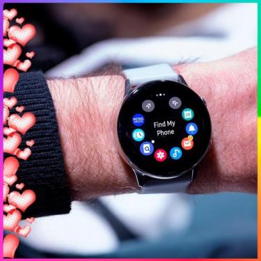 Imagem de Smartwatch Relógio Presente Super Pai Inteligente SW Redondo Branco Bl