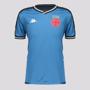 Imagem de Camisa Kappa Vasco Goleiro 2024 Azul Infantil, 2 ANOS