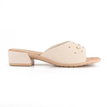 Imagem de Tamanco Campesí de Salto Bloco Claro-Feminino