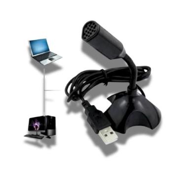 Imagem de Microfone De Mesa USB LE 917 PC Computador Notebook Compacto Portátil 