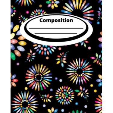 Imagem de Composition: Hanabi (Fireworks), Wide Ruled Composition Notebook, 110 Pages, 7.5”x9.25" Inches