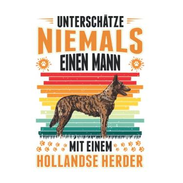 Imagem de Hollandse Herder Notizbuch: Hollandse Herder Mann Holländischer Schäferhund / 6x9 Zoll / 120 linierte Seiten