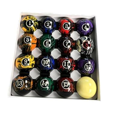 Imagem de menolana 16 pçs bolas de mesa de bilhar bolas de bilhar com rack de bola de bilhar bolas de sinuca acessórios para jogos de recreação iniciantes adultos