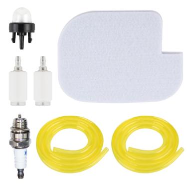Imagem de KELKONG Kit de filtro de ar P3314 530057925 para Poulan P3816 PP3416 PP3816 PPB3416 PPB4018 PP4018 PP3516 S1970 motosserra a gás filtro de combustível linha de combustível tubo de ignição kit de vela