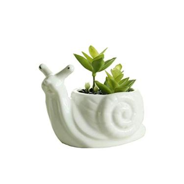 Imagem de Decoração de vaso de flores em forma de animal suculento para home office (prego) Yousou