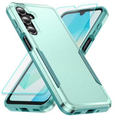 Imagem de Capa para Samsung Galaxy A16 com proteção de tela: Capa protetora resistente à prova de choque e à prova de arranhões para Samsung Samsumg Galaxy A16 5G - Verde