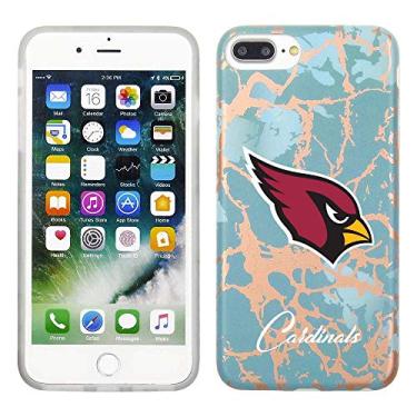 Imagem de Prime Brands Group Capa de celular para Apple iPhone 8 Plus/7 Plus/6S Plus - azul-petróleo/ouro rosa - licenciado pela NFL Arizona Cardinals