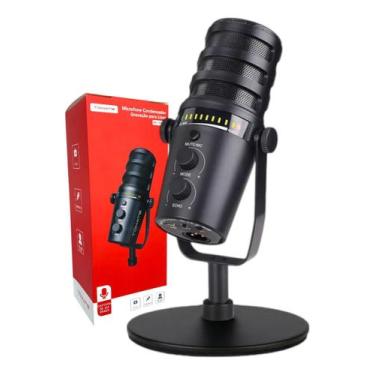 Imagem de Microfone Condensador Tomate Para Live E Podcast Tipo C/xlr mt-1080r