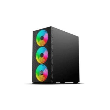 Imagem de Gabinete Gamer Husky Polar, Mid Tower, ARGB, com FAN, Porta em Vidro T