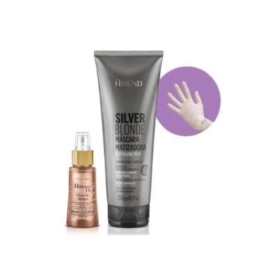 Imagem de Amend Mascara Matizadoras Silver Blonde 250ml + Millenar Oil Monói 60m