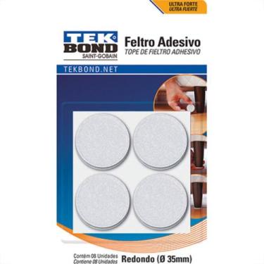 Imagem de Adesivo Feltro Red.35Mm Branco Tekbond C/8