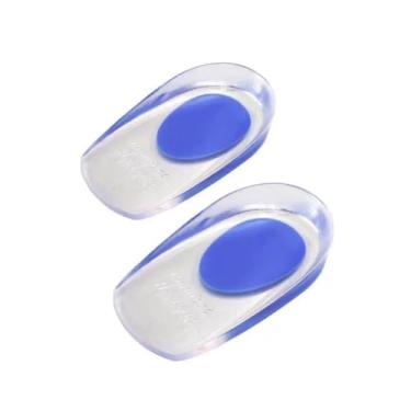 Imagem de Palmilha Ortopédica Silicone Gel Protetora de Calcanhar Calçado Sapato Conforto e Alívio de Dor Calcanheira Em Gel Para Esporão De Calcâneo E Esporte, Tamanho Único, PREMIUM