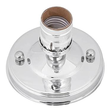 Imagem de Luminária Pendente de Soquete Com Parafuso de Luz de Teto Industrial Vintage, Estilo Vintage Elegante, Substituição DIY, Lâmpadas Economizadoras de Energia, (Prata)