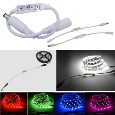 Imagem de Controlador Fita Led Dimmer Liga Desliga Ajustável Controle Velocidade
