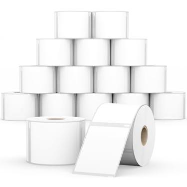 Imagem de StickerTag 16 rolos compatíveis com DYMO 30258 (2-1/20.3 cm x 2-3/10.2 cm), etiquetas térmicas diretas perfuradas compatíveis com impressoras DYMO Labelwriter 450, 450 Turbo, 4XL, Rollo e Zebra