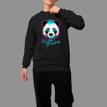 Imagem de Moletom Gola Careca Basico Masculino Casual Moda De Rua Inverno Blusa 