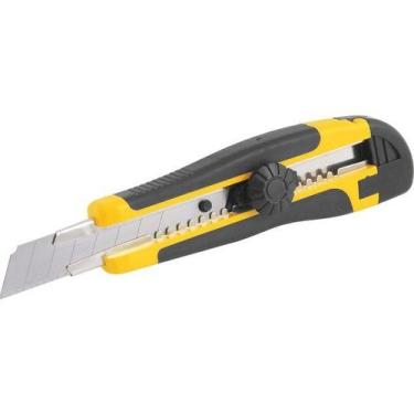 Imagem de Estilete Profissional Emborrachado 18mm Es218 Vonder