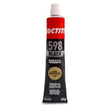 Imagem de Silicone Cola Adesivo Premium Loctite 598 Black Junta Motor Alta Perfo