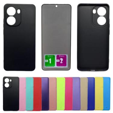 Imagem de Capa Aveludada Para Poco X7 Pro 5g + Pelicula Privacidade - Mustangsho