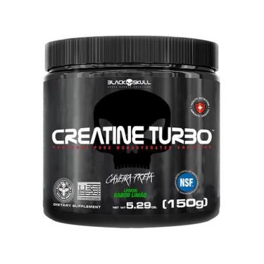 Imagem de Creatina Mono-hidratada Black Skull Creatine Turbo em Pó 150g Limão, L