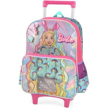 Imagem de Mochila Infantil com Rodinha Barbie Grande - Luxcel