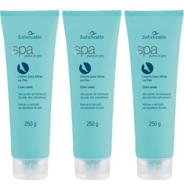 Imagem de Kit 03 Cremes Hidratante Para Afinar Os Pés Com Uréia 250g - Sofistica