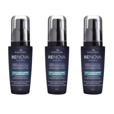 Imagem de Kit 3 Serum Facial Anti Rugas Linha Expressão Rejuvescene - Sofisticat