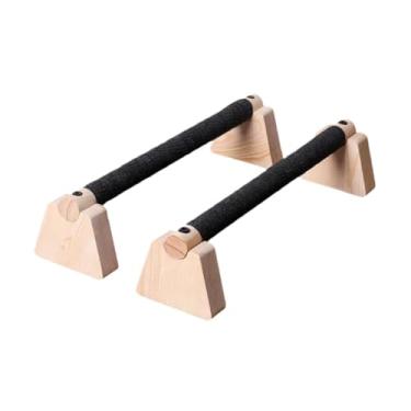 Imagem de Dynwave 2pcs push up bar parallettes bar para adultos não deslizam madeira push up stand para ginástica de ginástica em casa ginástica de fitness ginástica, 35cm