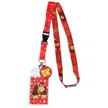 Imagem de Cordão Nintendo Super Mario Donkey Kong com pingente de borracha
