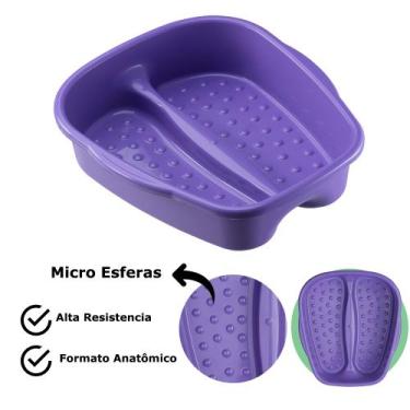 Imagem de Kit 10 Bacia Para Pés Pedicure Salão de Beleza Multiuso Relaxamento Co