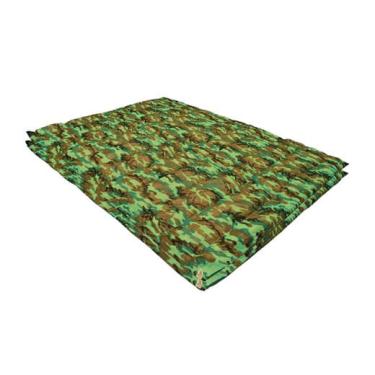 Imagem de Kit 2 Colchonete Acampamento Camping Casal Pesca Retiro Ginástica 190x130cm Camuflado
