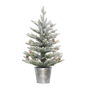 Imagem de Árvore de Natal artificial com tampo de mesa Puleo International 60cm