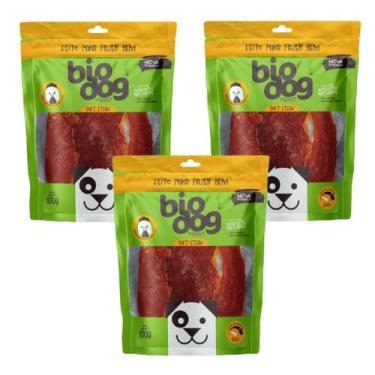 Imagem de 3x Petisco Gourmet Bio Dog Soft Steak-para Cães- Frango-100g - BioDog