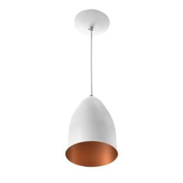 Imagem de Pendente Lustre Luminaria De Teto Sala Cozinha Branco